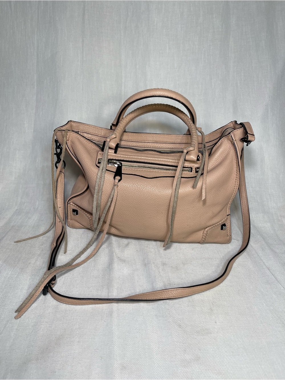 Rebecca Minkoff Beige Leather Shoulder Bag